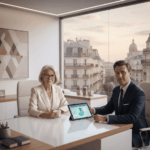 senior en rendez vous avec son conseiller financier pour transformer son patrimoine immobilier en rente sans viager